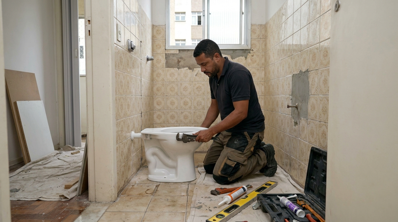 Reforço de vedação sanitária em Florianópolis-SC